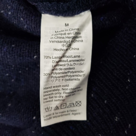 J. Crew DONEGAL Bomber Lambs Wool Blend Cardigan Sweater Men's M Retail $198 - Picture 6 of 9